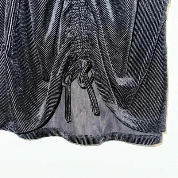 Cato Black Drawstring Blouse Top / Size M - Picture 2 of 13